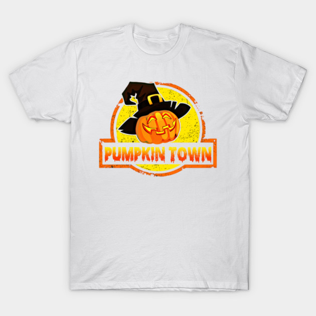 Pumpkin Town Halloween Shirts Gifts on October 31 T-Shirt-TOZ